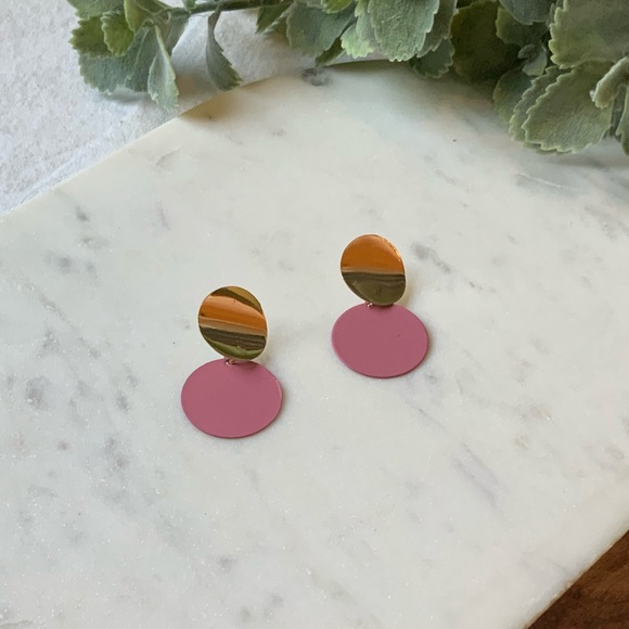 The Issa - Double Coin Drop Earrings - Picture 3 of 5